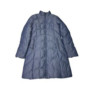 Eddie Bauer Womens Down Insulated Long Puffer Coat Jacket Blue EB650 Size S
